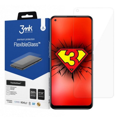 3MK Tempered Glass 7H FLEXIBLE GLASS for REALME 8, 8 PRO - CRYSTAL CLEAR