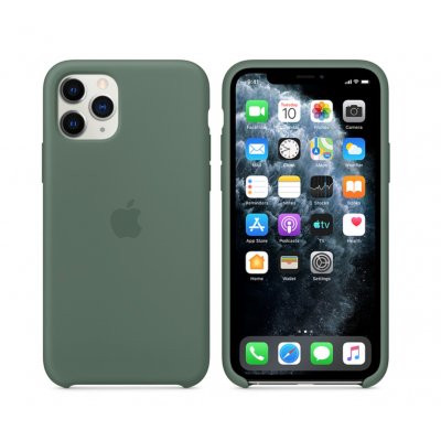 Case Genuine Apple Silicone for iPhone 11 PRO MAX 6.5 - Pine Green - MX012ZMA