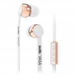 SUDIO Ακουστικά VASA Earphones με Remote control για iOS - ΛΕΥΚΟ RoseGold Metal 
