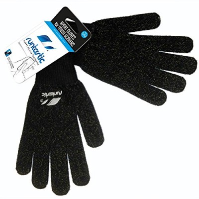 Runtastic Touchscreen Sport Gloves - BLACK - SIZE MEDIUM/LARGE