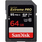 SanDisk SD CARD Extreme Pro 64MB 95MB V30 UHS-I U3 CLASS 10 - SDSDXXG-064G-GN4IN