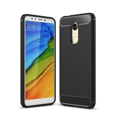 Θήκη TECH PROTECT CARBON για XIAOMI smartphone REDMI 5 - ΜΑΥΡΟ