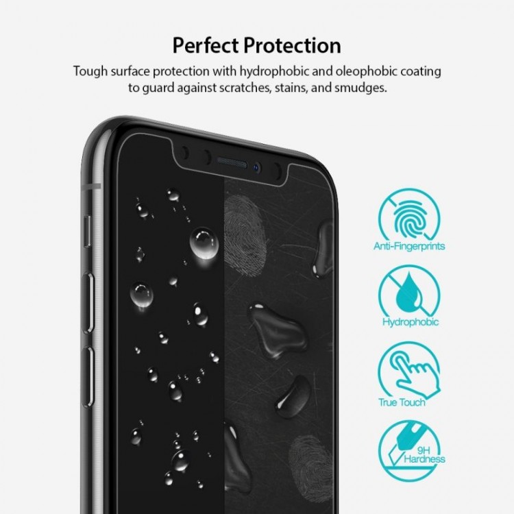 RINGKE Γυαλί προστασίας ID-3PACK 9H 0.33MM 2.5D Anti-Explosion Glass Screen Protector για Apple iPhone X - 3 TEM -  RIDGL-AIP8-33 