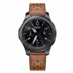 Tech Protect Δερμάτινο CASUAL λουράκι για Samsung galaxy smartwatch GEAR S3 - ΚΑΦΕ