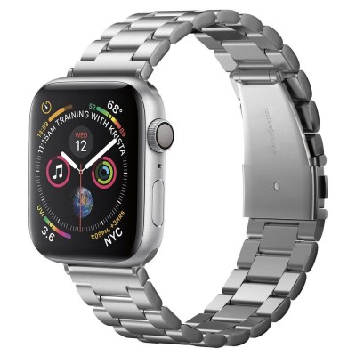 SPIGEN SGP MODERN FIT Strap stainless steel για Apple Watch 1,2,3,4,5,6,7,8,9,SE,ULTRA 1/2 - 42mm,44mm,45mm,49mm - ΑΣΗΜΙ - 062MP25404