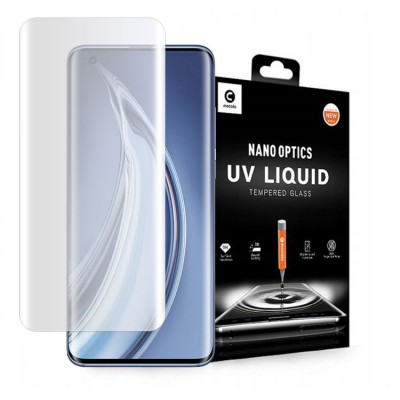 MOCOLO UV LED GLASS Tempered Glass Fullcover 3D 9H FULL CURVED 0.3MM for XIAOMI MI 10/ MI 10 PRO - CLEAR