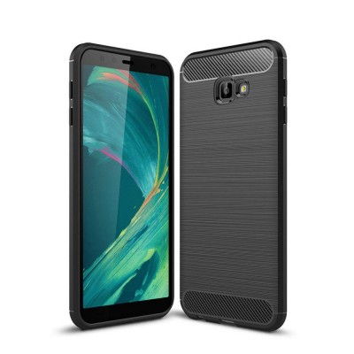 Case TECH PROTECT CARBON for Samsung Galaxy J4+ PLUS 2018 - BLACK