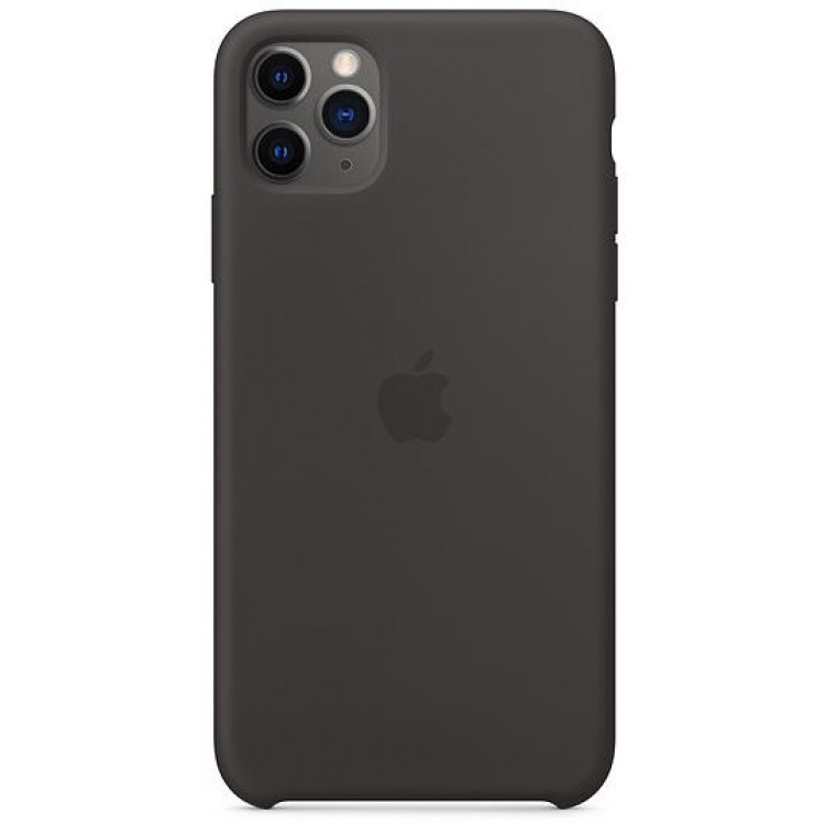 Θήκη Γνήσια Apple Silicone για iPhone 11 PRO MAX 6.5 - ΜΑΥΡΟ - MX002ZMA