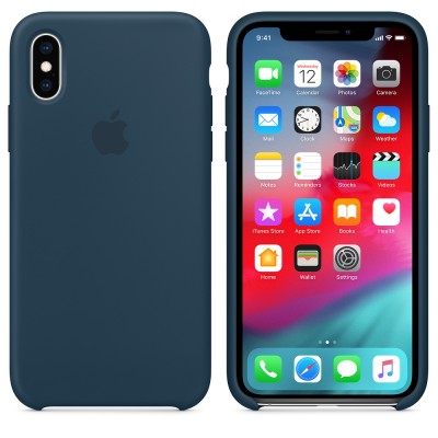 Case Genuine Apple Silicone for APPLE iPhone XS - PACIFIC GREEN - MUJU2ZMA