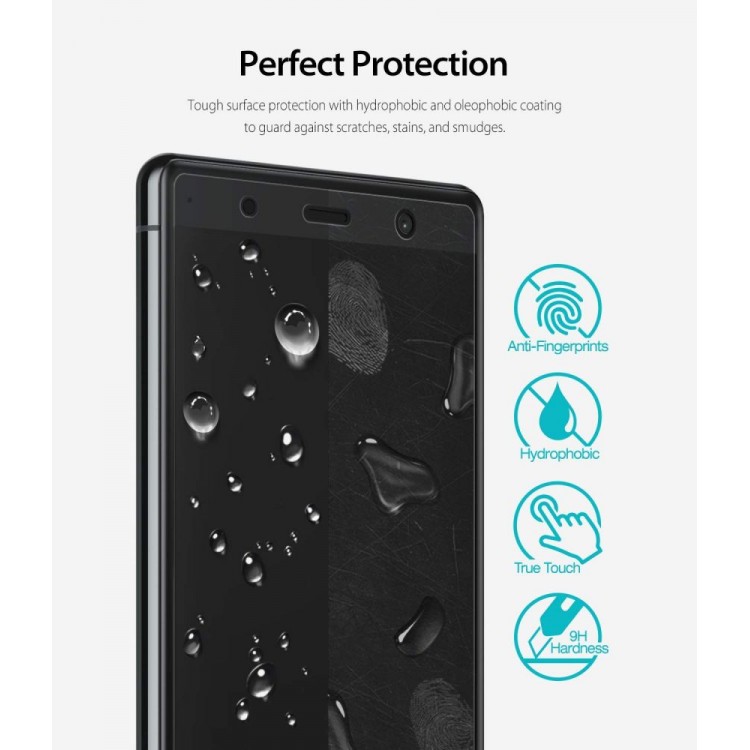 RINGKE Γυαλί προστασίας ID-3PACK 9H 0.33MM 2.5D Anti-Explosion Glass Screen Protector για SONY XPERIA XZ2 PREMIUM - ΔΙΑΦΑΝΟ - 3 TEM - RIDGL-XZ2P