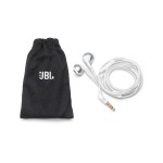 JBL by HARMAN T205 Ακουστικά Hands-Free FLAT CABLE με εργονομικά Ear Pads- ΑΣΗΜΙ ΛΕΥΚΟ
