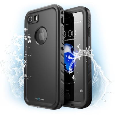 Case I-BLASON NexCase Waterproof Rugged for iPhone 7 with Built-in Screen Protector - BLACK