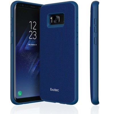 Case Evutec Aergo Ballistic Nylon for Samsung Galaxy S8 PLUS with AFIX Magnetic Vent mount - BLUE