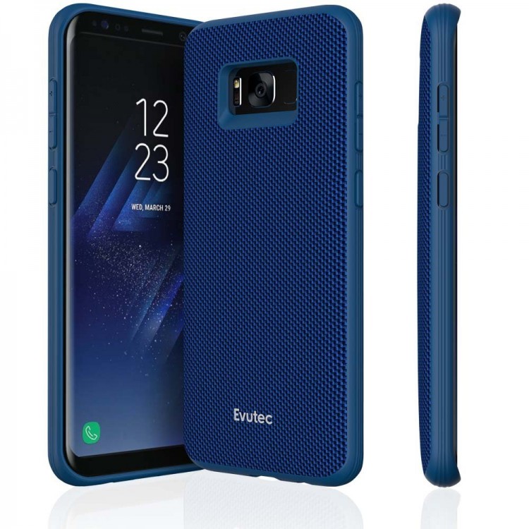 Θήκη Evutec Aergo Ballistic Nylon για Samsung Galaxy S8 PLUS με AFIX Μανγητική βαση αυτοκινήτου  - ΜΠΛΕ