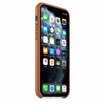 Θήκη Γνήσια Apple Δερμάτινη για iPhone 11 Pro MAX 6.5 - Saddle ΚΑΦΕ - MX0D2ZMA