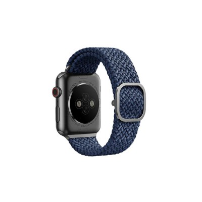 UNIQ Aspen Braided BAND for Apple Watch series 45/44/42mm - Oxford BLUE - UNIQ-44MM-ASPOBLU