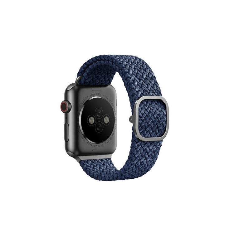 UNIQ Aspen Braided BAND Λουράκι για Apple Watch series 45/44/42mm - Oxford ΜΠΛΕ - UNIQ-44MM-ASPOBLU