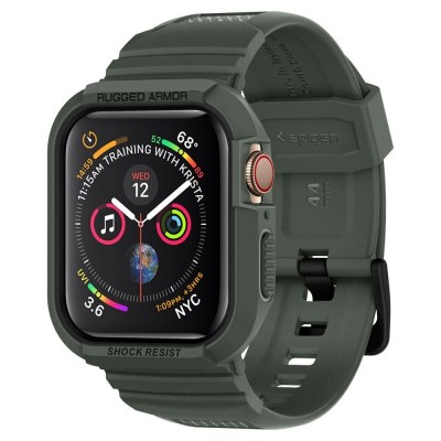 Spigen SGP Rugged Armor PRO θήκη για Apple Watch 4,5,6 44MM /7,8,9,SE 45MM - ΠΡΑΣΙΝΟ ΧΑΚΙ - 062CS26016