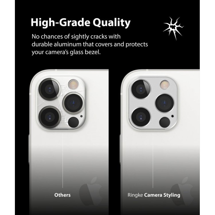 RINGKE CAMERA stainless steel STYLING 7H για CAMERA LENS Αpple iPhone 12 PRO 6.1 - ΜΠΛΕ