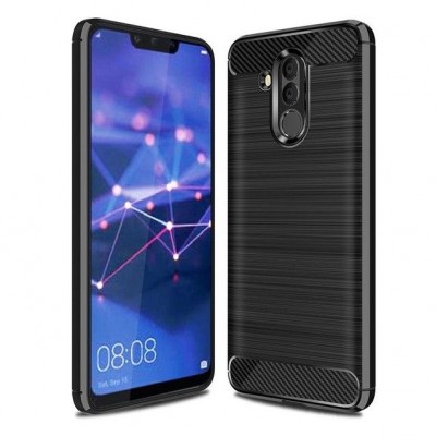 Case TECH PROTECT CARBON for HUAWEI MATE 20 LITE - BLACK