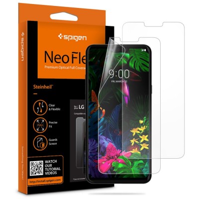 Spigen SGP Screen Protector Film Neo Flex Crystal Clear case friendly for LG G8 THINQ, 2 PCS - A32FL26239