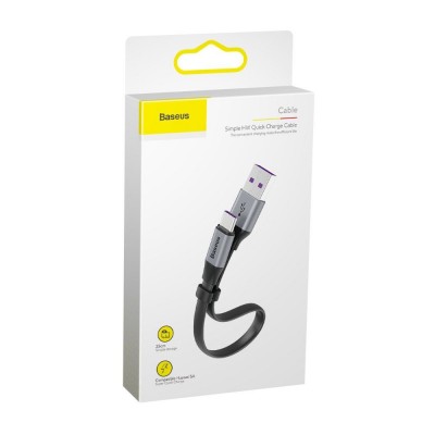 BASEUS SC5A QC3.0 Charge and Sync Cable TYPE-C 0.23m - BLACK