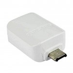 SAMSUNG Γνήσιος Μετατροπέας ADAPTER OTG USB σε MICROUSB - ΛΕΥΚΟ - GH98-09728A