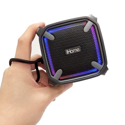 iHome Weather WATERPROOF Tough Portable Rechargeable Bluetooth Speaker with Speakerphone and LED Accent Lighting (Mini) - iBT371