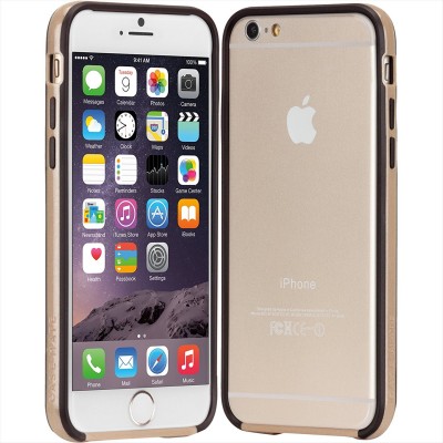 Case-mate case Tough Frame BUMPER for Apple iPhone 6 6S - Champagne BLACK - CM031473