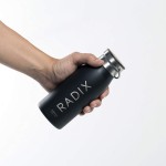 Radix Supervac ΘΕΡΜΟ - Vacuum-Insulated Travel Bottle 350ml - ΜΑΥΡΟ - RDX007BS