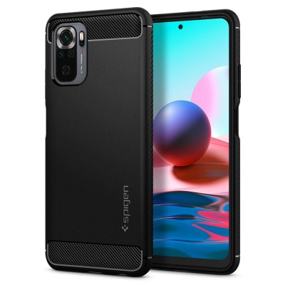 Θήκη Spigen SGP RUGGED ARMOR για XIAOMI REDMI NOTE 10/10S - ΜΑΥΡΟ - ACS02063