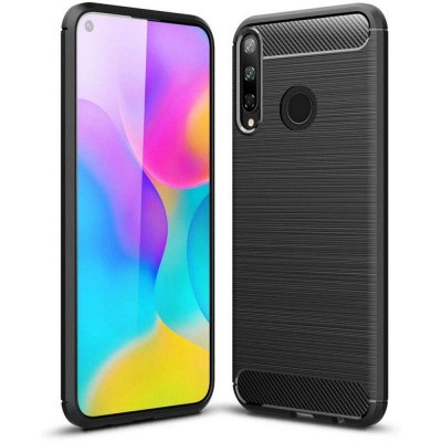 Θήκη TECH PROTECT CARBON για HUAWEI P40 LITE E - ΜΑΥΡΟ