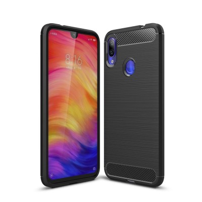 Θήκη TECH PROTECT CARBON για XIAOMI smartphone REDMI 7 - ΜΑΥΡΟ