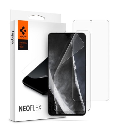 Spigen SGP Screen Protector Film Neo Flex Crystal Clear for Samsung Galaxy S21 Case friendly - AFL02549 - [2 PACK]