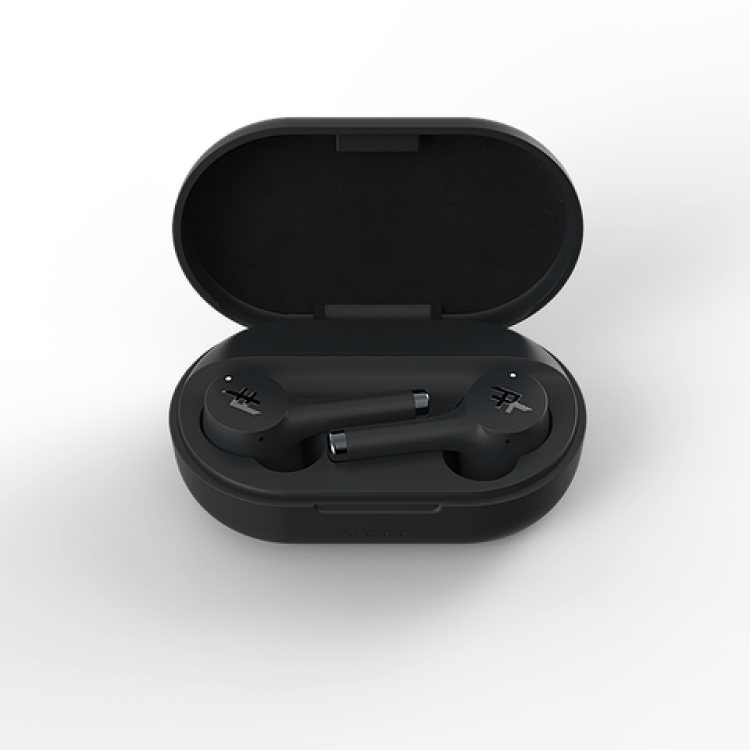 iFrogz Airtime Pro TRULY Ασύρματα ακουστικά Bluetooth EarBUDS με βάση φόρτισης κ μεταφοράς - ΜΑΥΡΟ - 304003772
