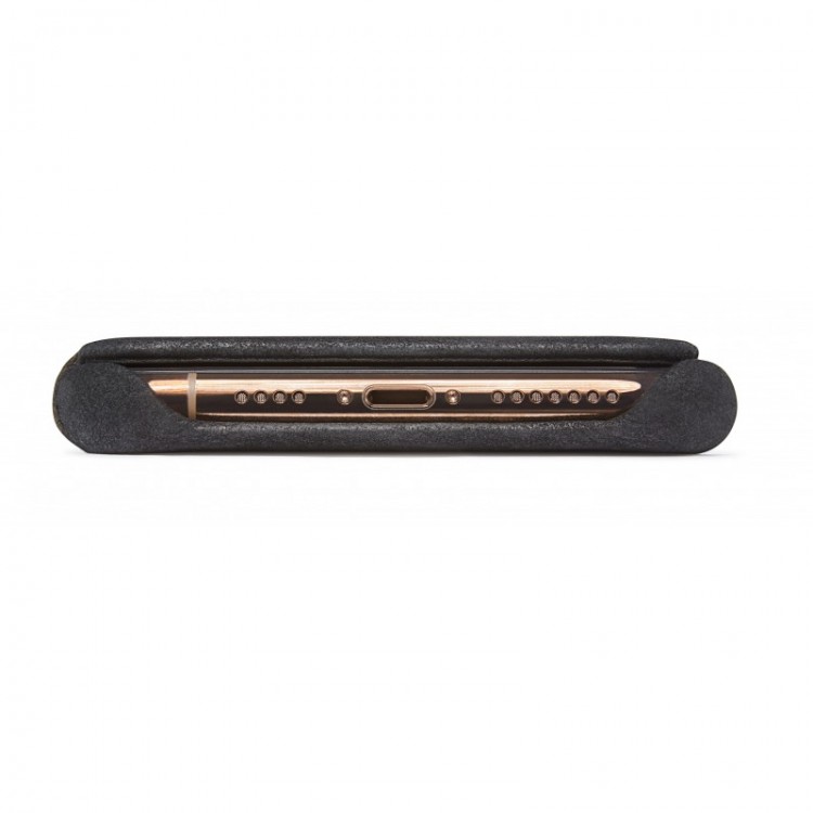 Θήκη Decoded Γνήσια Δερμάτινη πορτοφόλι Slim για Apple iPhone XS Max - ΜΑΥΡΟ - D8IPO65SW3BK