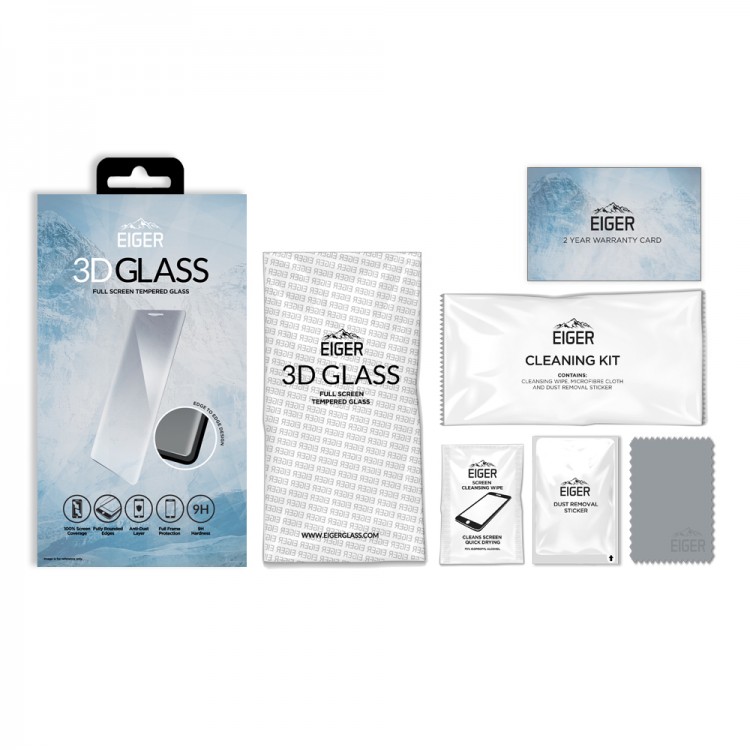 EIGER GLASS Full 3D Γυαλί προστασίας 9H 2.5D SCREEN Protector για Nokia 3 - ΔΙΑΦΑΝΟ - EGSP00132