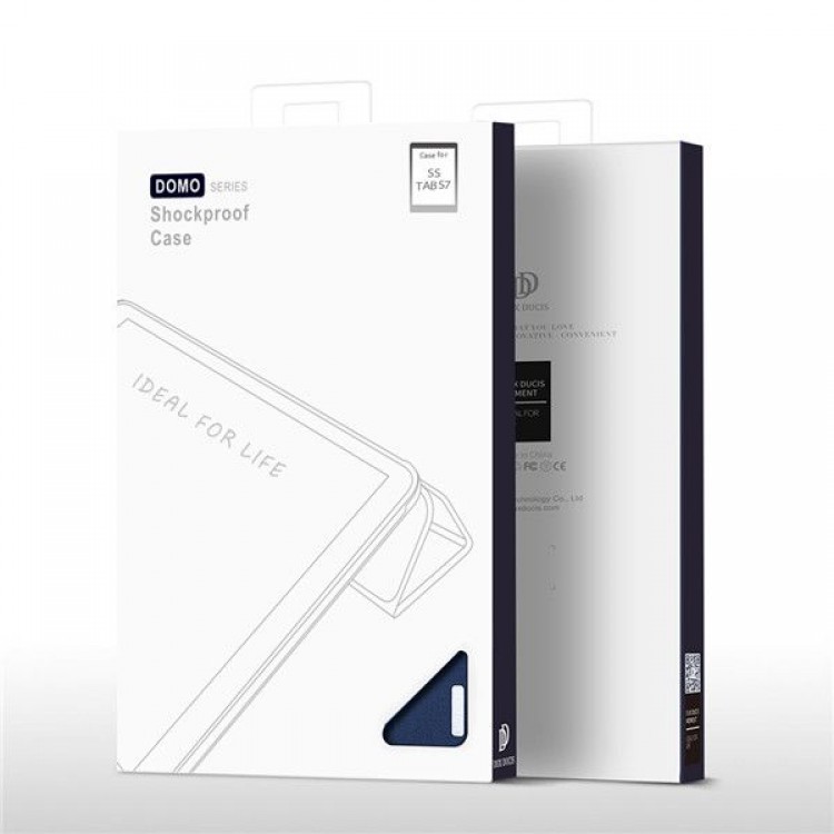 Θήκη DUXDUCIS Domo SMART cover Folio Stand,Smart Sleep για SAMSUNG GALAXY TAB S7+ PLUS 12.4 T970/T976 - ΜΑΥΡΟ