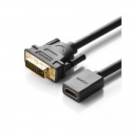 UGREEN 20118 DVI adapter σε HDMI GOLD PLATED - ΜΑΥΡΟ - UGR635BLK