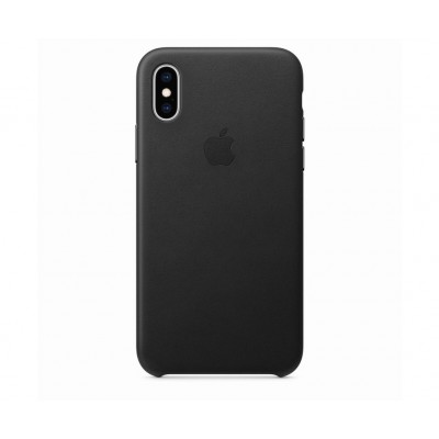 Case Genuine Apple Leather for iPhone XS MAX 6.5 - BLACK - MRWT2ZMA