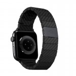 Pitaka Carbon fiber μεταλλικό λουράκι για Apple Watch SERIES 44mm - 42mm - ΜΑΥΡΟ - AWB1003