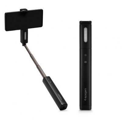 Spigen SGP LED ANGEL ΑΣΥΡΜΑΤΟ Selfie Stick Bluetooth Remote - S550W - MIDNIGHT ΜΑΥΡΟ - 000MP26412