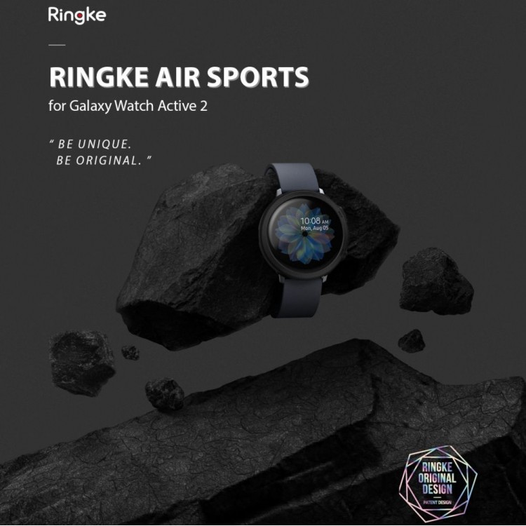 Θήκη RINGKE AIR για Samsung Galaxy WATCH ACTIVE 2 44MM - ΜΑΥΡΟ