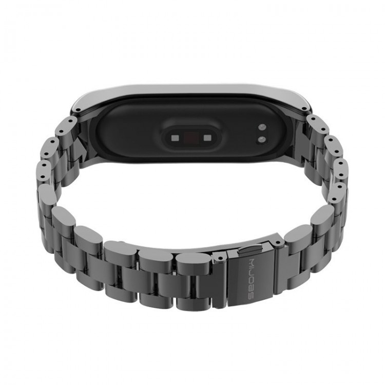 Tech Protect STAINLESS BRACELET λουράκι για XIAOMI MI BAND 3, 4 smartwatch - ΜΑΥΡΟ