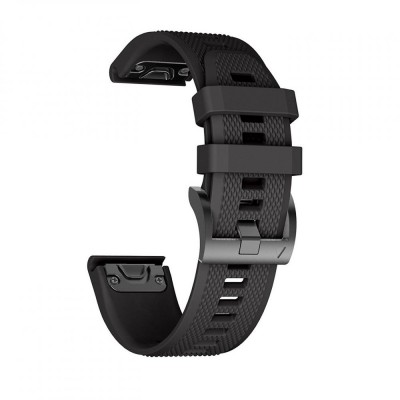 Tech Protect SMOOTH BAND λουράκι για GARMIN FENIX 5/6/6 PRO smartwatch - ΜΑΥΡΟ