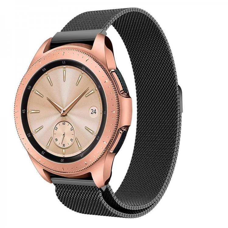 Tech Protect MILANESEBAND λουράκι για NEW Samsung galaxy smartwatch 2018 42MM - ΜΑΥΡΟ