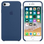 Θήκη Γνήσια Apple Silicone για iPhone 7, 8  - ΜΠΛΕ Midnight 