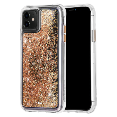 Case Case-mate Coque Glitter Waterfall series for Apple iPhone 11 - GOLD - CM-CM039360 