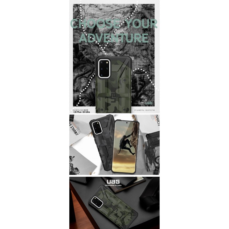Θήκη UAG Pathfinder SE για Samsung Galaxy S20+ PLUS - forest camo ΠΡΑΣΙΝΟ - 211987117271