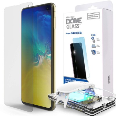 WHITESTONE DOME Tempered Glass Fullcover 3D 9H 0.33MM FULL CURVED for Samsung Galaxy S10E - CLEAR